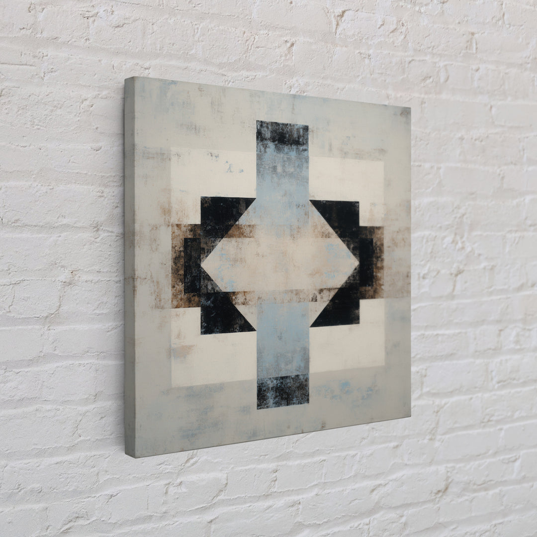 Subtle Motivational Symbol Using Arrows Without Text Framed Canvas Print, Office Art, Trendy Wall Art, Office Decor, Focus, OFF-1x1-63