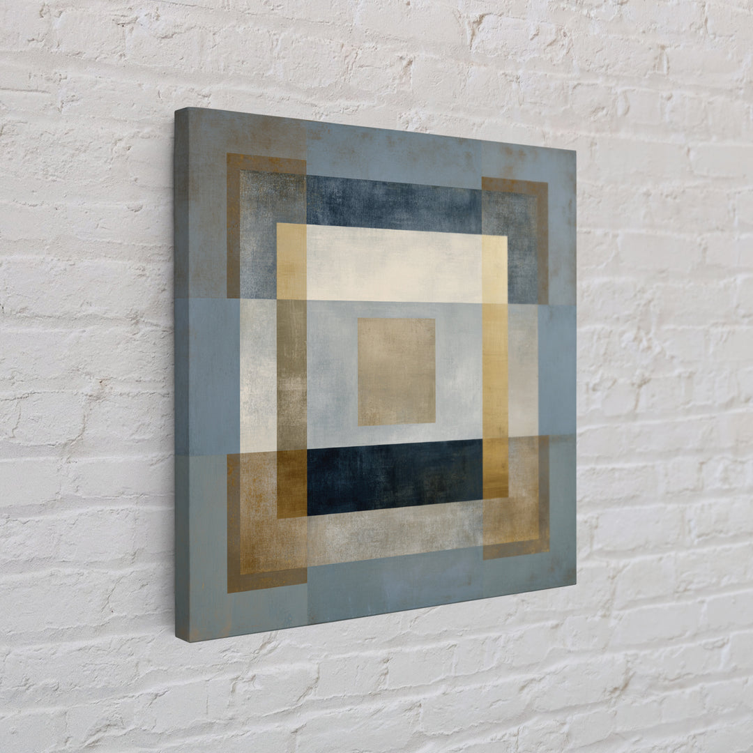 Clean Abstract Geometry Framed Canvas Print, Office Art, Art Print, Office Decor, Abstract Art, Focus, Printable, OFF-1x1-73