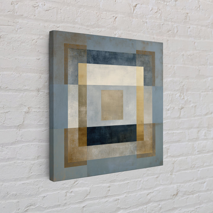 Clean Abstract Geometry Framed Canvas Print, Office Art, Art Print, Office Decor, Abstract Art, Focus, Printable, OFF-1x1-73