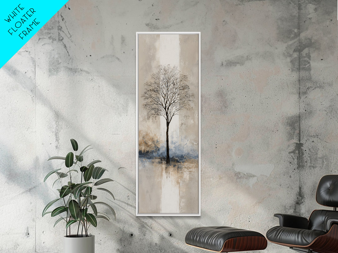 Ink Wash Tree Symbolizing Stability Canvas Print, Office Art, Dopamine Decor, Office Decor, Fine Art, Focus, Boho Decor, OFF-1x3-26