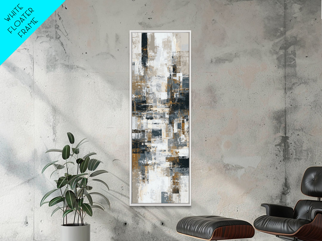 City Map Abstract Canvas Print, Office Art, Textured Painting, Office Decor, Abstract Art, Focus, Printables, Digital Wall Art, OFF-1x3-32
