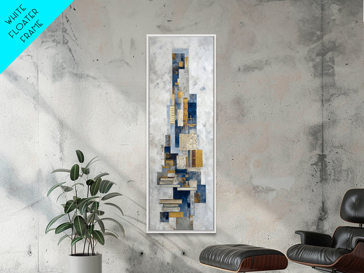 Clean Abstract Geometry Canvas Print, Office Art, Statement Artwork, Office Decor, Fine Art, Focus, Wall Decor, Digital Art, OFF-1x3-37