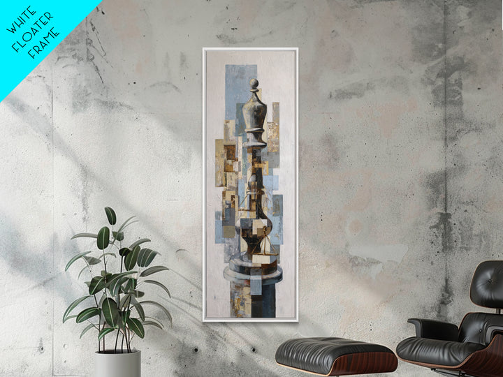 Minimal Chess Piece Still Life Canvas Print, Office Art, Canvas Print, Office Decor, Fine Art, Focus, Art Print, Room Decor, OFF-1x3-49