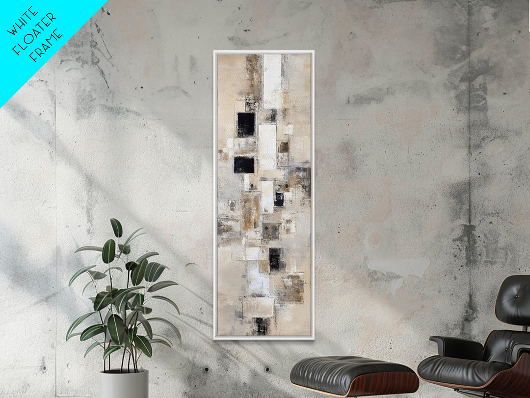 Large Neutral Texture Art for Professional Setting Canvas Print, Office Art, Fine Art Print, Office Decor, Abstract Art, Focus, OFF-1x3-57