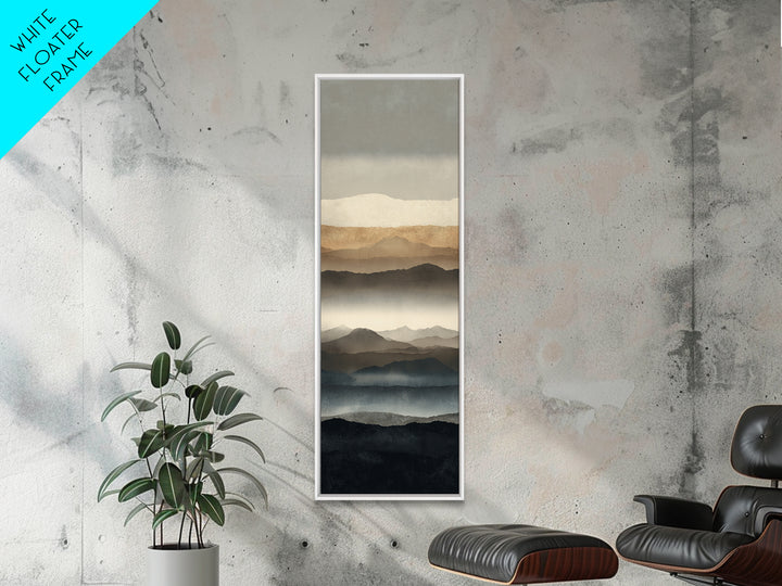 Minimal Mountain Sunrise for Focus Canvas Print, Office Art, Luxury Decor, Office Decor, Fine Art, Focus, Pet Portrait, OFF-1x3-86