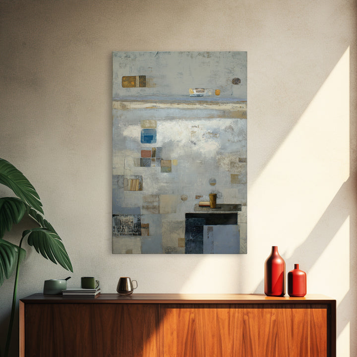 Dignified Neutral Landscape Canvas Print, Office Art, Gallery Decor, Office Decor, Oil Painting, Focus, Contemporary Art, OFF-2x3-15