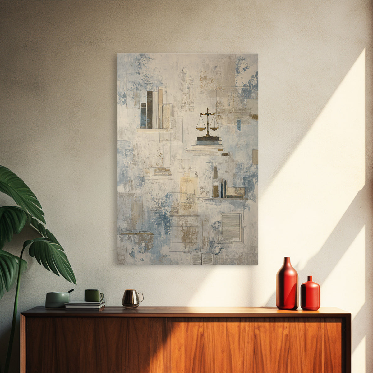 Architectural Line Drawing Framed Canvas Print, Office Art, Wall Decor, Office Decor, Abstract Art, Focus, Wall Prints, OFF-2x3-59