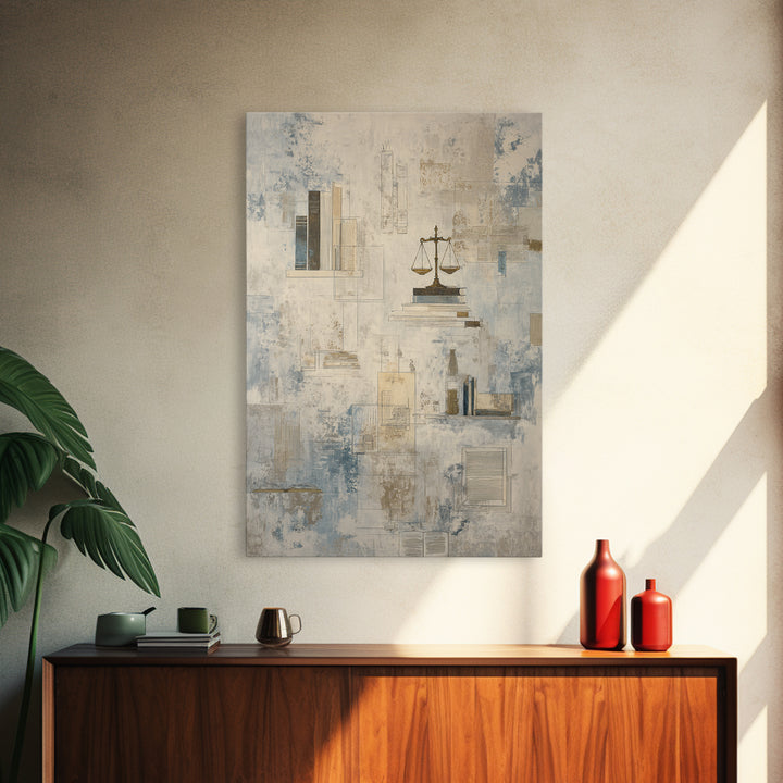 Architectural Line Drawing Framed Canvas Print, Office Art, Wall Decor, Office Decor, Abstract Art, Focus, Wall Prints, OFF-2x3-59