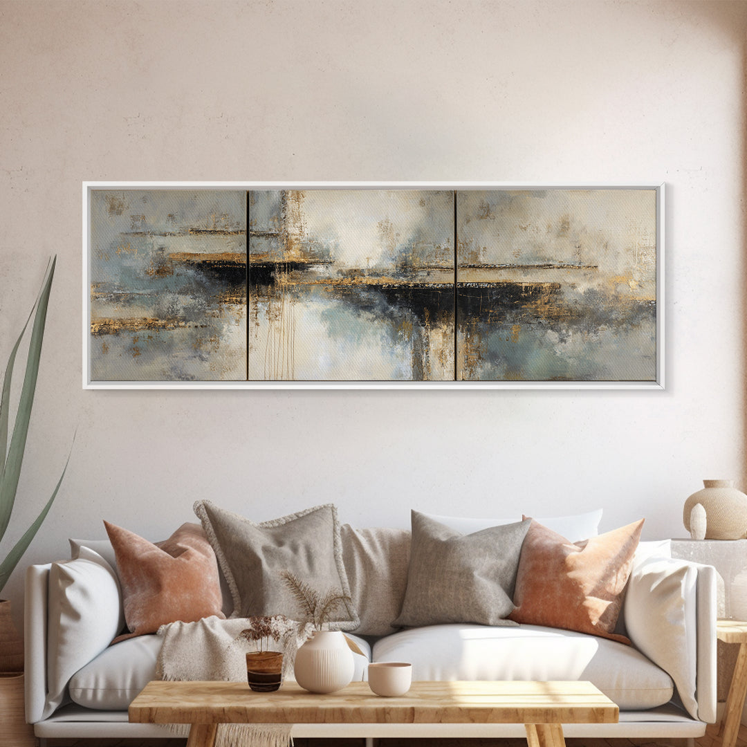 Monochrome Bridge Structure Canvas Print, Office Art, Digital Wall Art, Office Decor, Abstract Art, Focus, Dopamine Decor, OFF-3x1-26