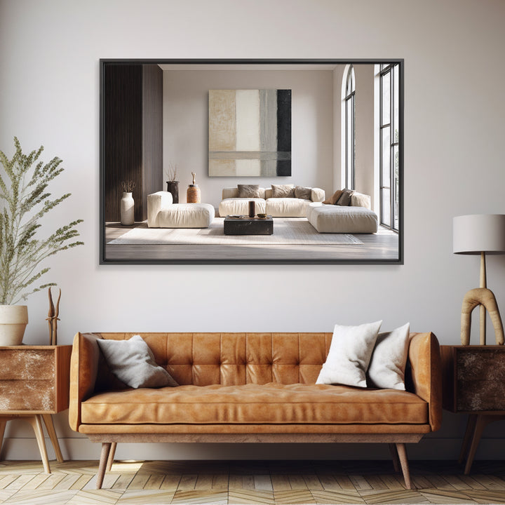 Monochrome Bridge Structure Framed Canvas Print, Office Art, Printable, Office Decor, Fine Art, Focus, Printable Art, OFF-3x2-14
