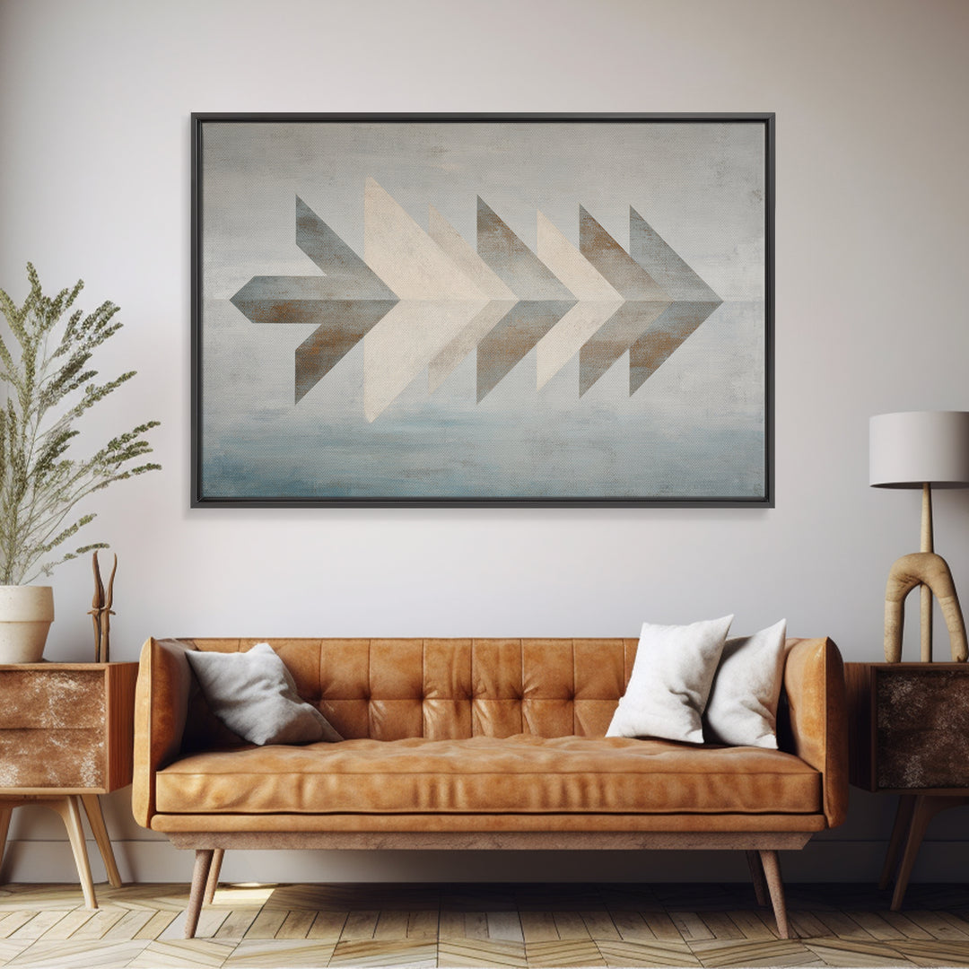 Subtle Motivational Symbol Using Arrows Without Text Canvas Print, Office Art, Cubicle Decor, Office Decor, Abstract Art, Focus, OFF-3x2-43