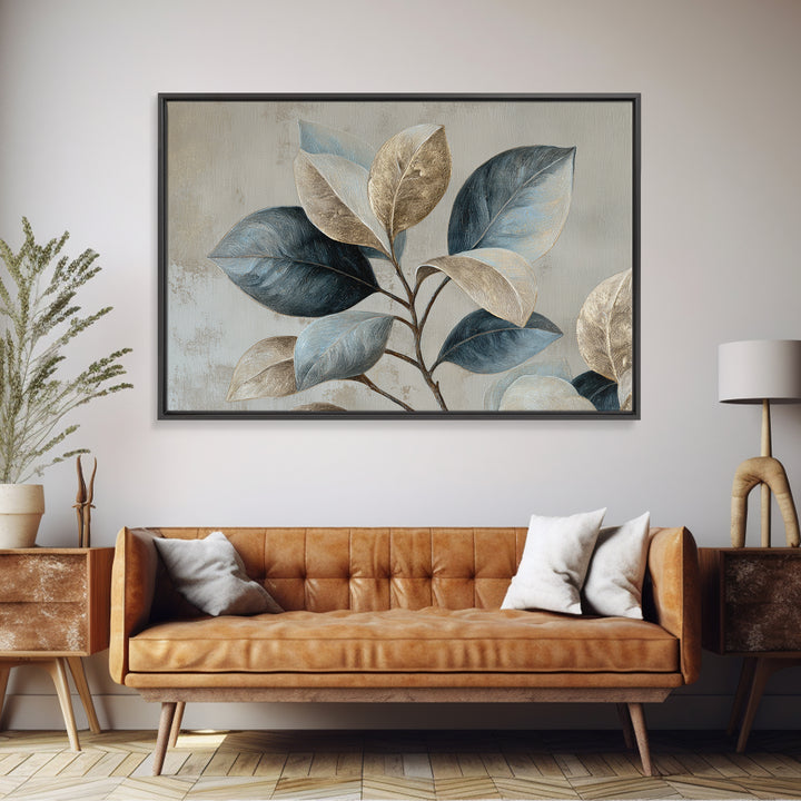 Desk Plant Botanical Closeup Canvas Print, Office Art, Neutral Decor, Office Decor, Oil Painting, Focus, Wall Art, Home Decor, OFF-3x2-68