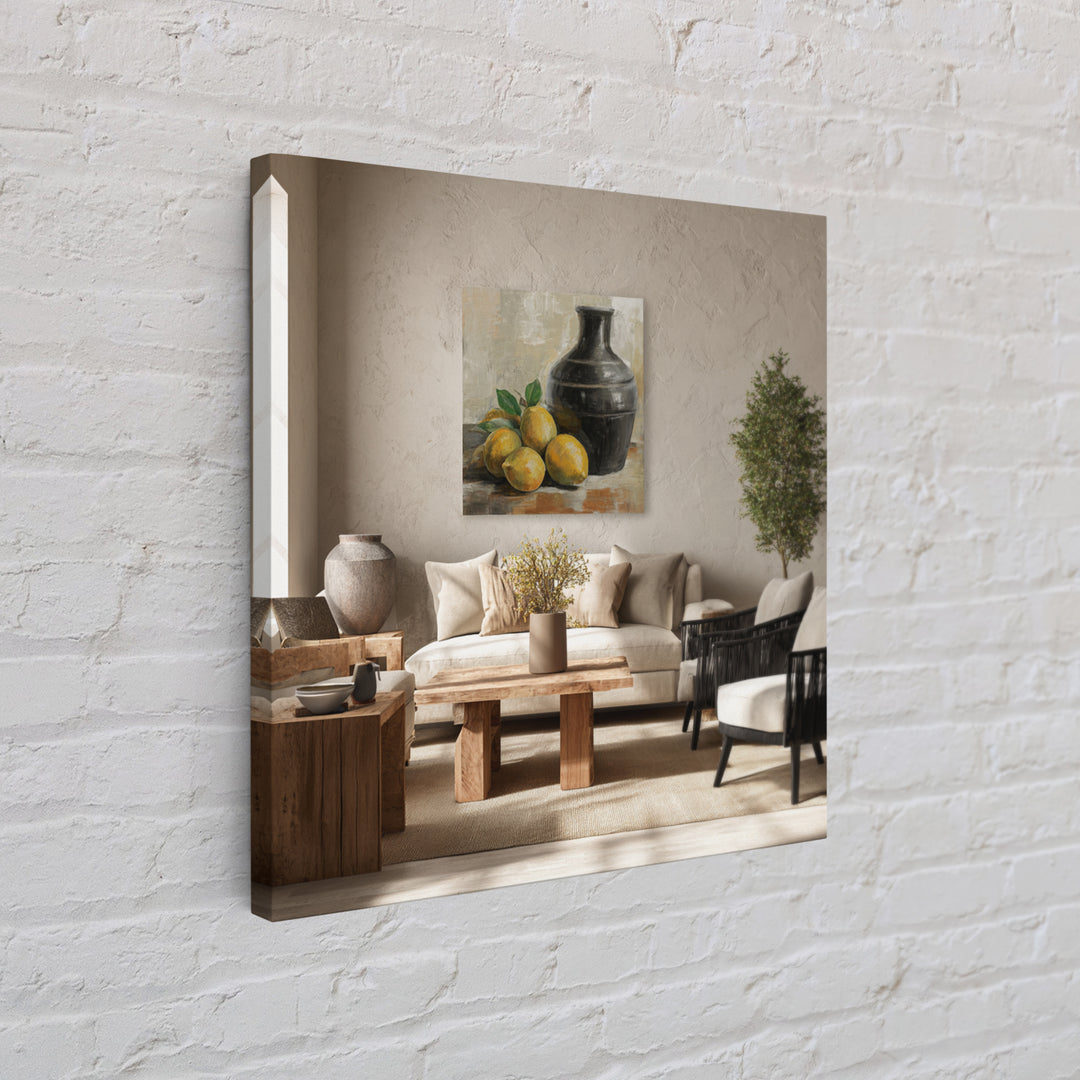 Outdoor Citrus Still Life Framed Canvas Print, Patio Art, Fine Art Print, Patio Decor, Fine Art, Outdoor, Wall Decor, PAT-1x1-29