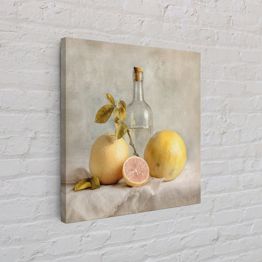 Outdoor Citrus Still Life Framed Canvas Print, Patio Art, Fine Art Print, Patio Decor, Fine Art, Outdoor, Wall Decor, PAT-1x1-53