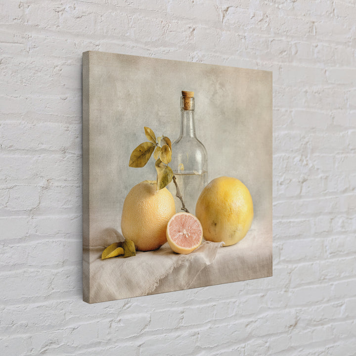 Outdoor Citrus Still Life Framed Canvas Print, Patio Art, Fine Art Print, Patio Decor, Fine Art, Outdoor, Wall Decor, PAT-1x1-53