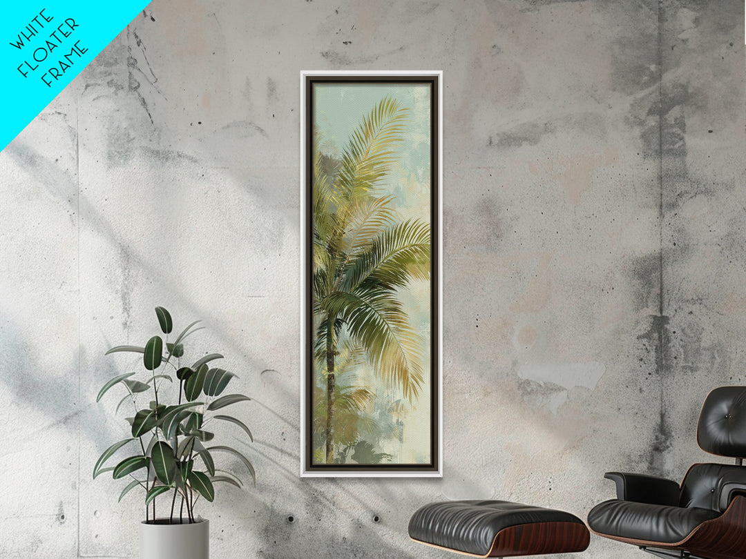 Tropical Palm Fronds Canvas Print, Patio Art, Statement Artwork, Patio Decor, Fine Art, Outdoor, Outdoor Decor, Metal Wall Art, PAT-1x3-37