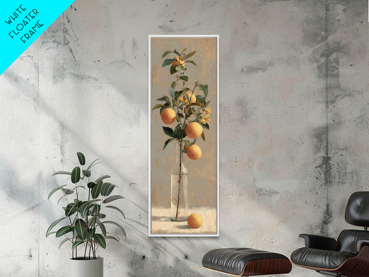 Outdoor Citrus Still Life Canvas Print, Patio Art, Patio Decor, Fine Art, Outdoor, Gallery Decor, Neutral Decor, Modern Decor, PAT-1x3-41