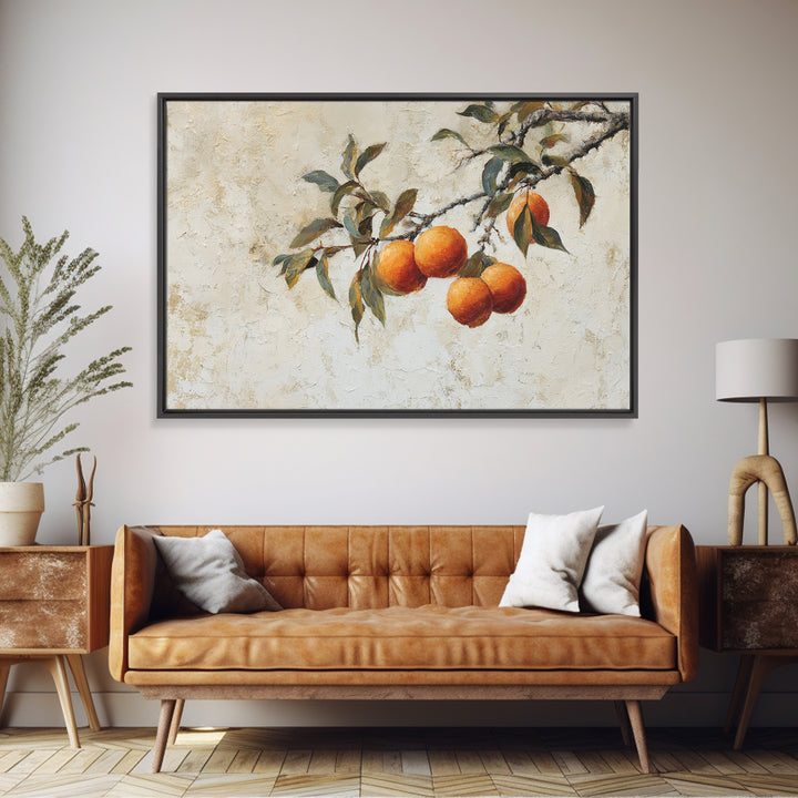 Orange Tree Branch Canvas Print, Patio Art, Western Decor, Patio Decor, Fine Art, Outdoor, Floral Art, Lake House Decor, PAT-3x2-26