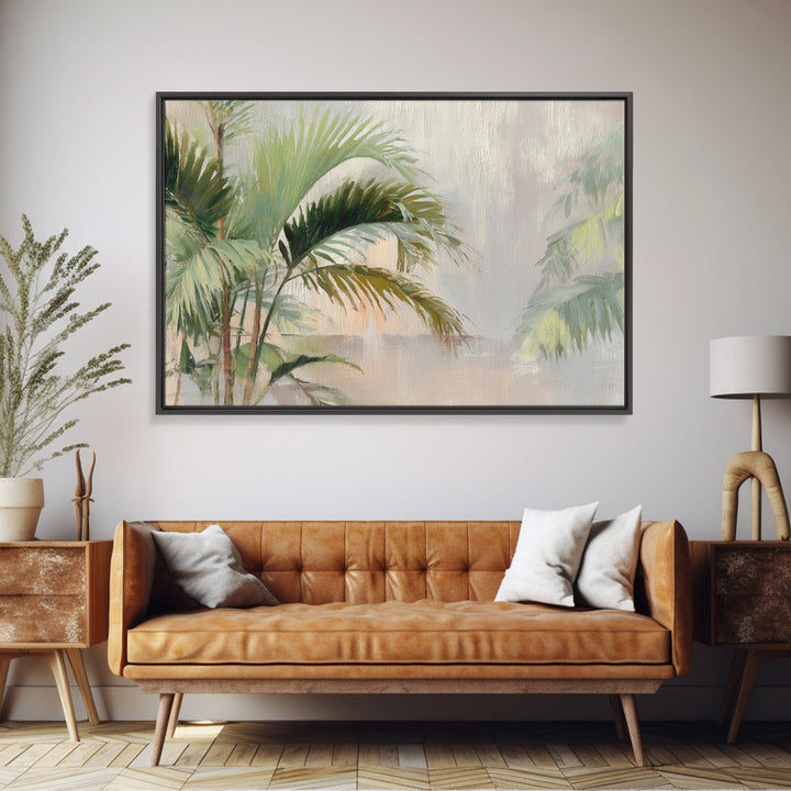 Tropical Palm Fronds Canvas Print, Patio Art, Yard Decor, Patio Decor, Fine Art, Outdoor, Luxury Decor, Art Print, Room Decor, PAT-3x2-29
