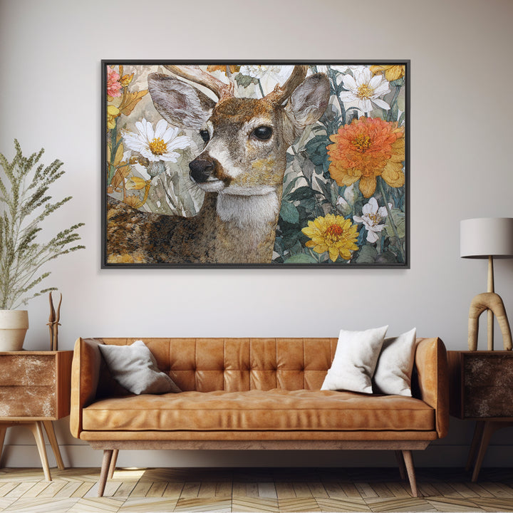 Butterfly Garden with Zinnias and Daisies Canvas Print, Patio Art, Rustic Decor, Patio Decor, Fine Art, Outdoor, PAT-3x2-89