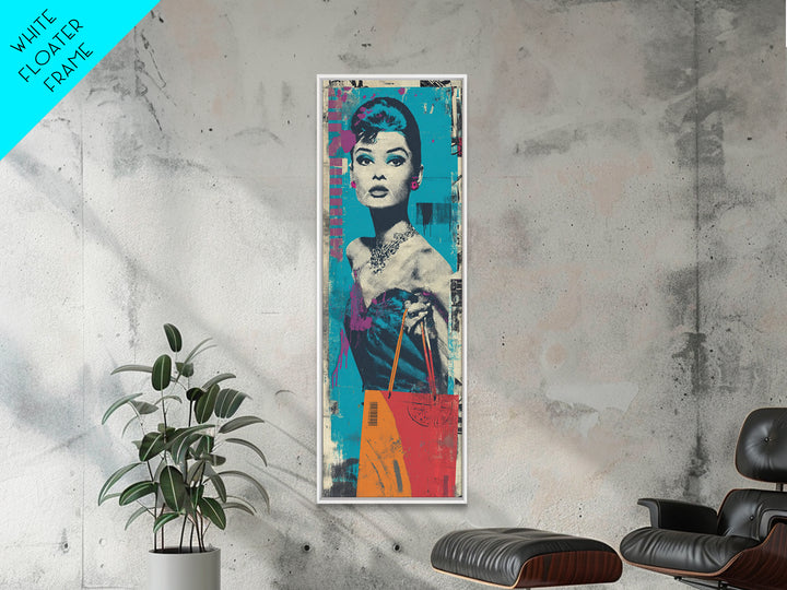 Shopping Bag Fashion Graphic Without Brands Canvas Print, Pop Art, Art, Living Room Decor, Abstract Art, Pop, Bedroom Decor, POP-1x3-60