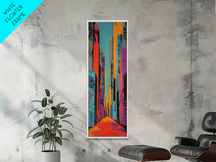 Comic Book City Skyline Canvas Print, Pop Art, Modern Art, Living Room Decor, Abstract Art, Pop, Modern Decor, Fine Art Print, POP-1x3-89