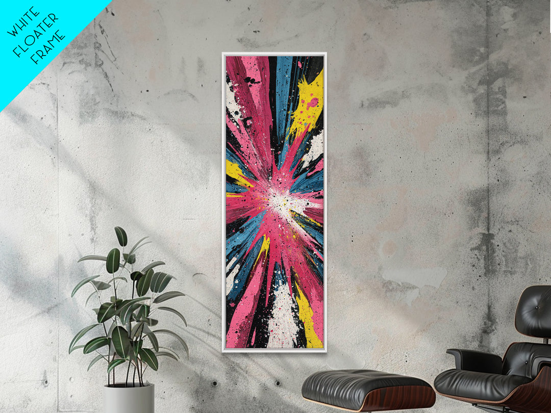 Exploding Starburst Shapes Without Text Canvas Print, Pop Art, Fine Art Print, Living Room Decor, Abstract Art, Pop, Poster, POP-1x3-94