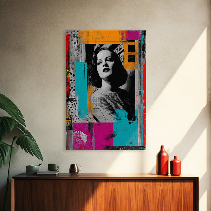 Lipstick and Perfume Fashion Still Life Framed Canvas Print, Pop Art, Statement Artwork, Living Room Decor, Fine Art, Pop, POP-2x3-4