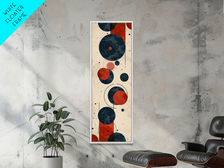 Retro Art Deco Geometric Patterns Wall Art Framed Canvas Print, Scifi / Science Fiction Decor