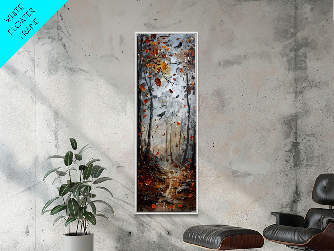 Deep Blue Ocean Waves Meeting Sandy Shoreline, Abstract Watercolor Painting on Framed Canvas Print, Coastal Wall Art Decoration