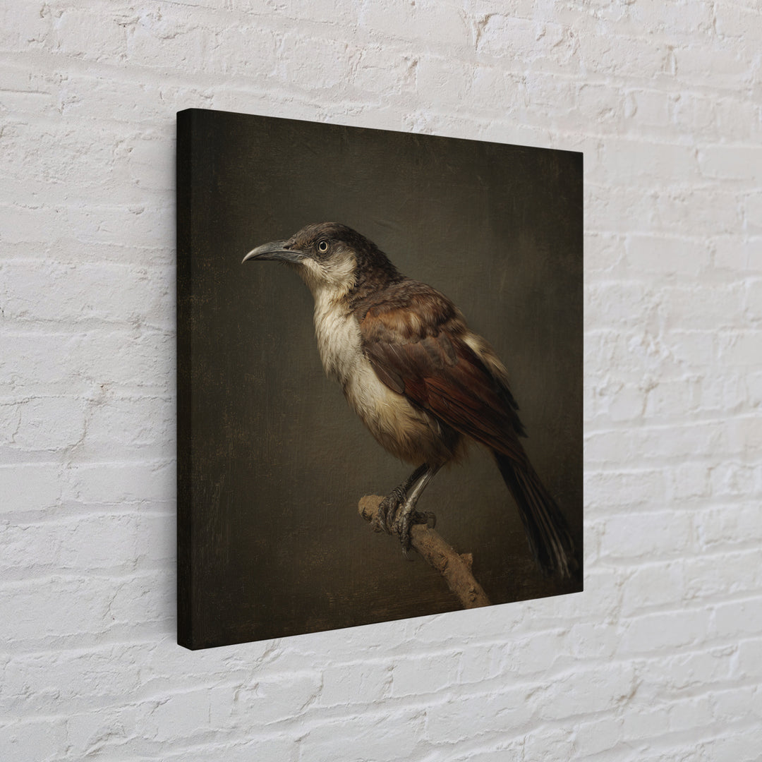Old Master Bird Study Canvas Print, Renaissanceinspired Art, Floral Painting, Living Room Decor, Fine Art, Classic, Art Print, REN-1x1-95