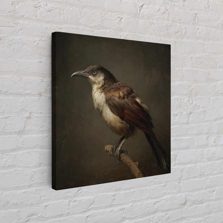 Old Master Bird Study Canvas Print, Renaissanceinspired Art, Floral Painting, Living Room Decor, Fine Art, Classic, Art Print, REN-1x1-95