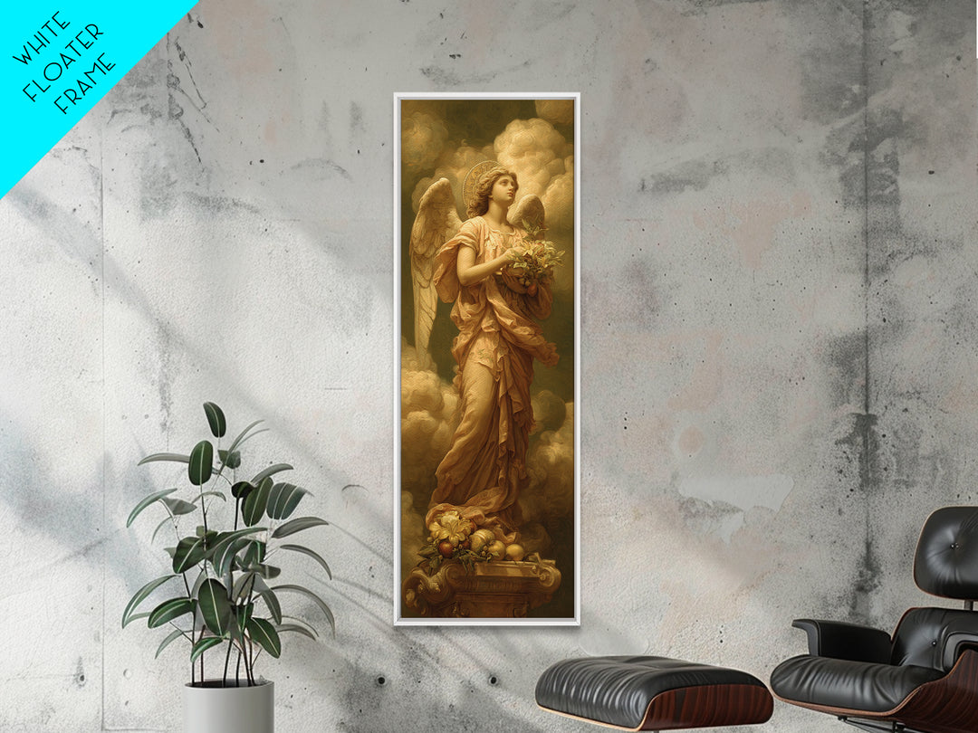 Classical Angel Study Canvas Print, Renaissanceinspired Art, Medieval Decor, Living Room Decor, Classic, Elegant Home Decor, REN-1x3-14