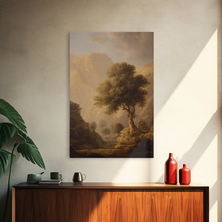 Biblical Desert Landscape Canvas Print, Renaissanceinspired Art, Gallery Decor, Living Room Decor, Fine Art, Classic, REN-2x3-5