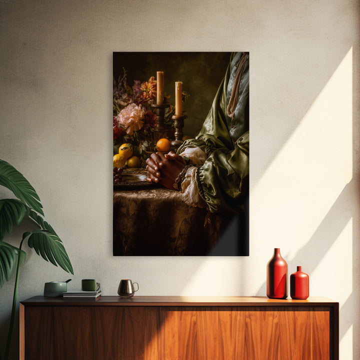 Classical Hands Study Canvas Print, Renaissanceinspired Art, Statement Artwork, Living Room Decor, Fine Art, Classic, REN-2x3-70