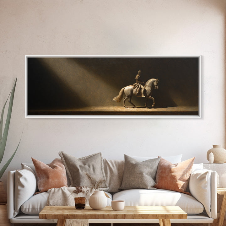 Classical Horse and Rider Canvas Print, Renaissanceinspired Art, Printable Art, Living Room Decor, Abstract Art, Classic, REN-3x1-49