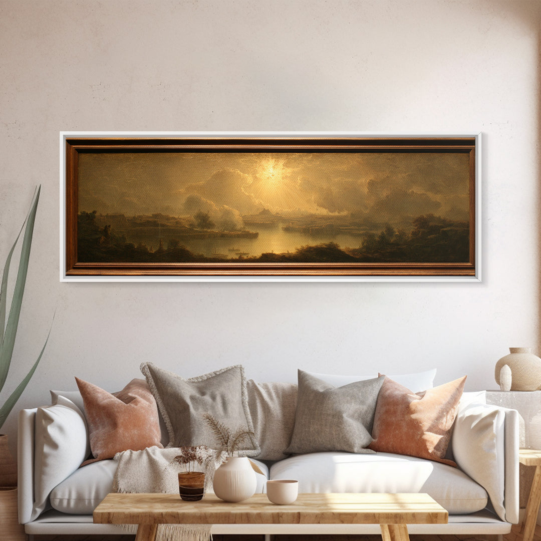 Biblical Desert Landscape Canvas Print, Renaissanceinspired Art, Wall Art Print, Living Room Decor, Fine Art, Classic, REN-3x1-61