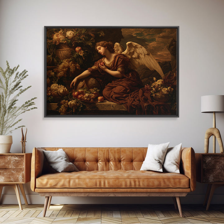 Classical Angel Study Canvas Print, Renaissanceinspired Art, Digital Print, Living Room Decor, Classic, Living Room Art, REN-3x2-54