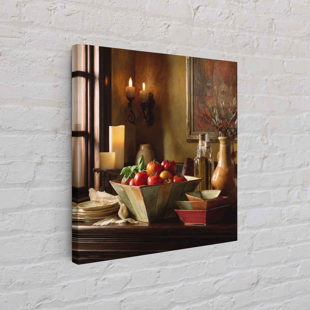 Classic Fruit Bowl Framed Canvas Print, Restaurant Art, Living Room Decor, Restaurant Decor, Fine Art, Bistro, Gallery Decor, RES-1x1-52