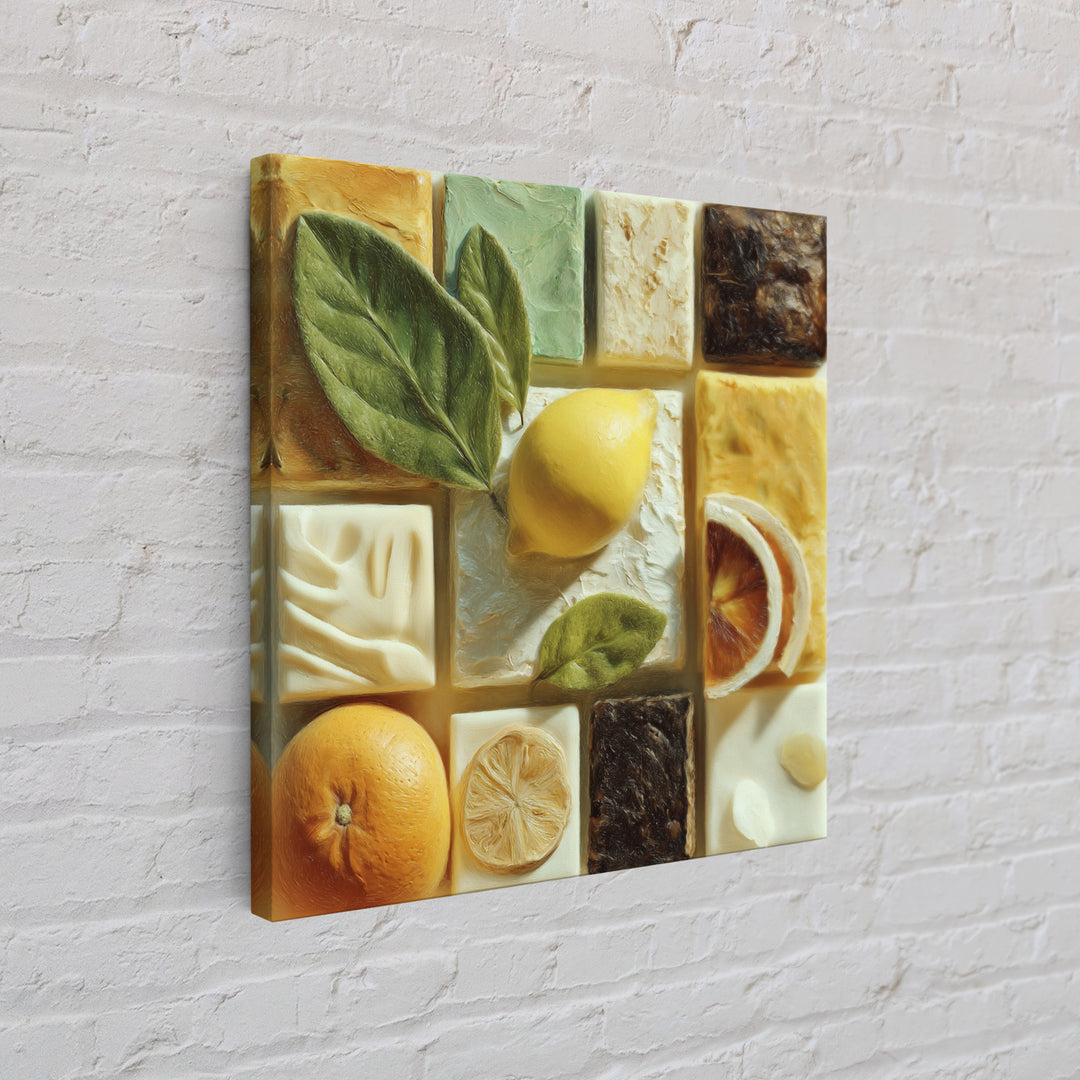 Cocktail and Citrus Bar Composition Canvas Print, Restaurant Art, Gallery Decor, Restaurant Decor, Fine Art, Bistro, Wall Art, RES-1x1-59