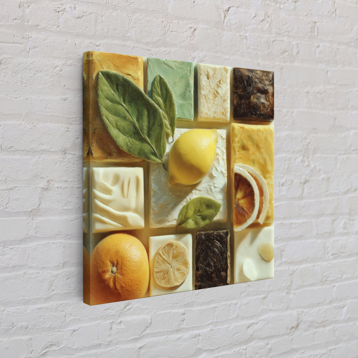Cocktail and Citrus Bar Composition Canvas Print, Restaurant Art, Gallery Decor, Restaurant Decor, Fine Art, Bistro, Wall Art, RES-1x1-59