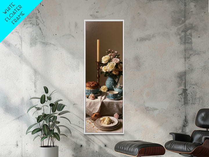 Elegant Table Objects Canvas Print, Restaurant Art, Wall Art, Restaurant Decor, Watercolor Art, Bistro, Digital Print, RES-1x3-12