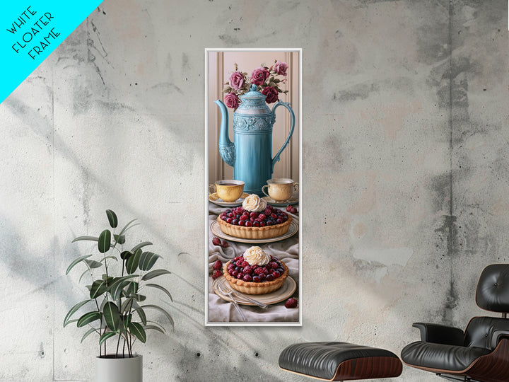 Dessert Tart with Berries and Cream Canvas Print, Restaurant Art, Art Print, Restaurant Decor, Fine Art, Bistro, Kitchen Art, RES-1x3-28
