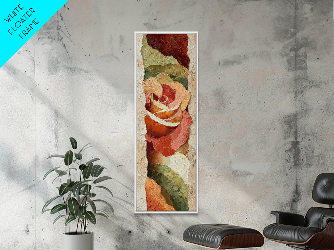 Abstract Appetite Friendly Red and Orange Shapes Canvas Print, Restaurant Art, Fine Art Print, Restaurant Decor, Abstract Art, RES-1x3-5
