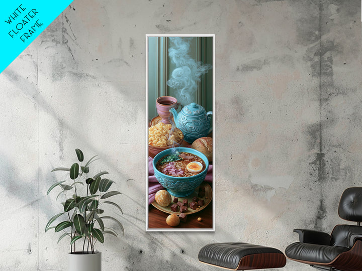 Ramen Bowl Rendered Framed Canvas Print, Restaurant Art, Fine Art Print, Restaurant Decor, Fine Art, Bistro, Wall Decor, RES-1x3-50