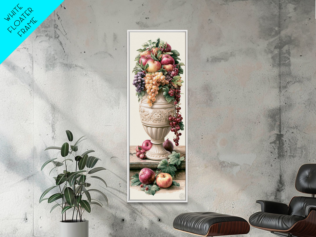 Classic Fruit Bowl Framed Canvas Print, Restaurant Art, Living Room Decor, Restaurant Decor, Fine Art, Bistro, Gallery Decor, RES-1x3-64