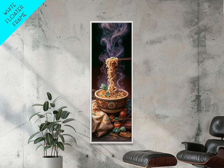 Ramen Bowl Rendered Framed Canvas Print, Restaurant Art, Fine Art Print, Restaurant Decor, Fine Art, Bistro, Wall Decor, RES-1x3-74
