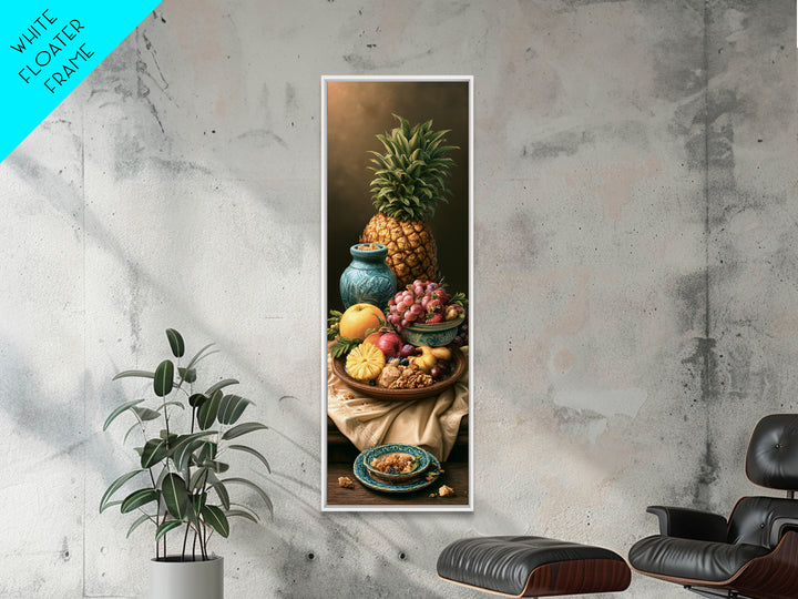Tropical Fruit Platter Canvas Print, Restaurant Art, Statement Artwork, Restaurant Decor, Fine Art, Bistro, Art Print, RES-1x3-78