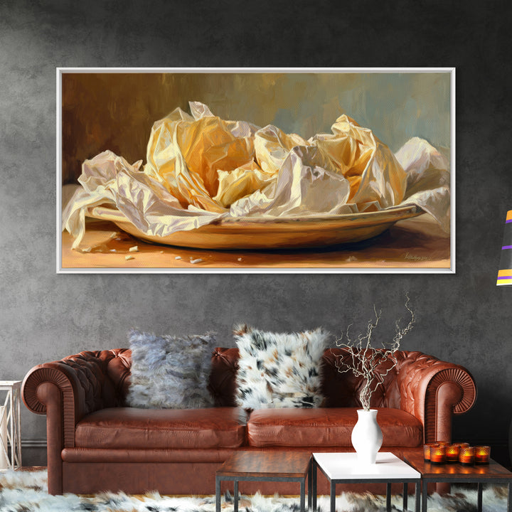 Ramen Bowl Rendered Framed Canvas Print, Restaurant Art, Contemporary Art, Restaurant Decor, Fine Art, Bistro, Kitchen Wall Art, RES-2x1-34