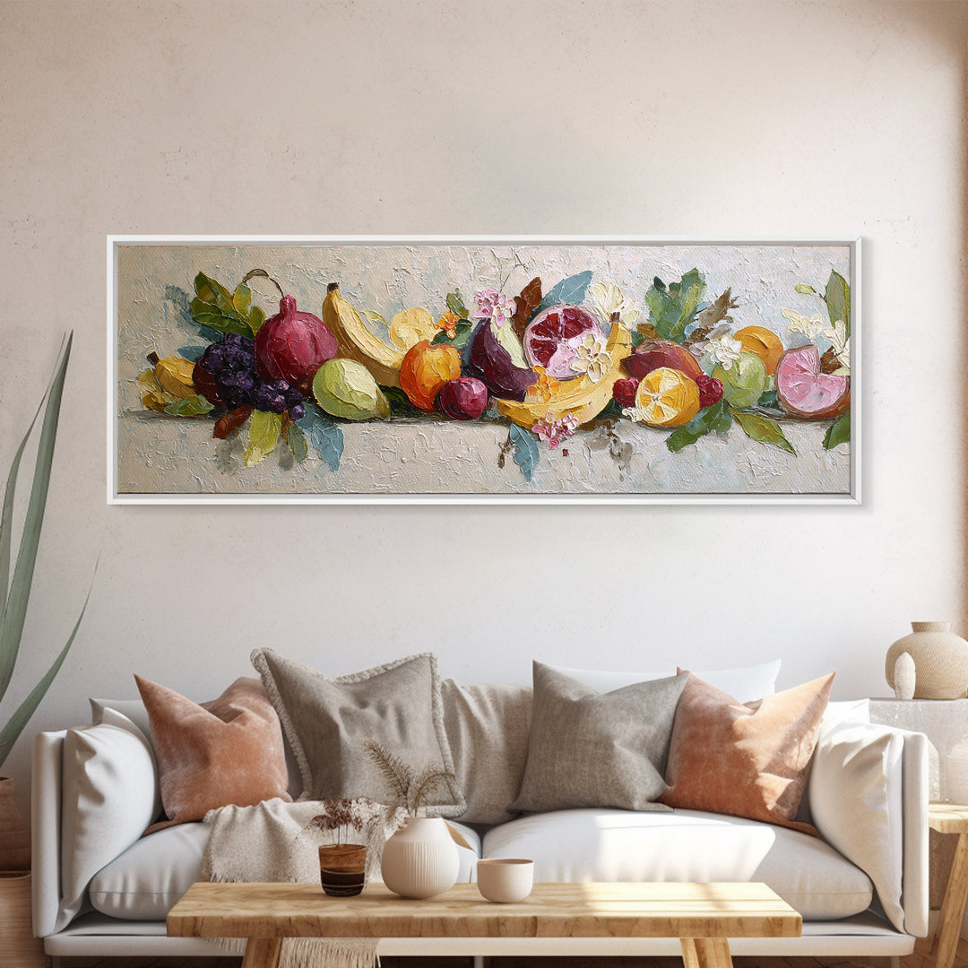 Oyster Platter with Lemons and Champagne Canvas Print, Restaurant Art, Canvas, Restaurant Decor, Bistro, Living Room Decor, RES-3x1-43